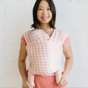 Solly baby pink gingham wrap